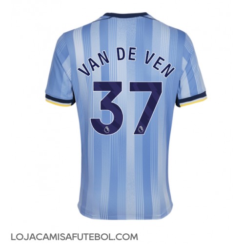 Camisa de Futebol Tottenham Hotspur Micky van de Ven #37 Equipamento Secundário 2024-25 Manga Curta